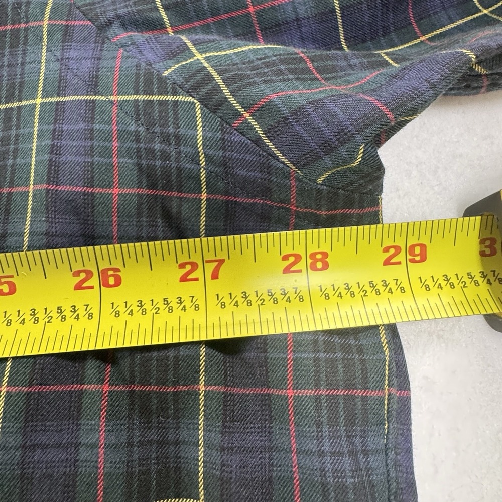 Polo Ralph Lauren Blake Button Down Shirt Mens XL Navy Blue Plaid Preppy Classic - Picture 6 of 6